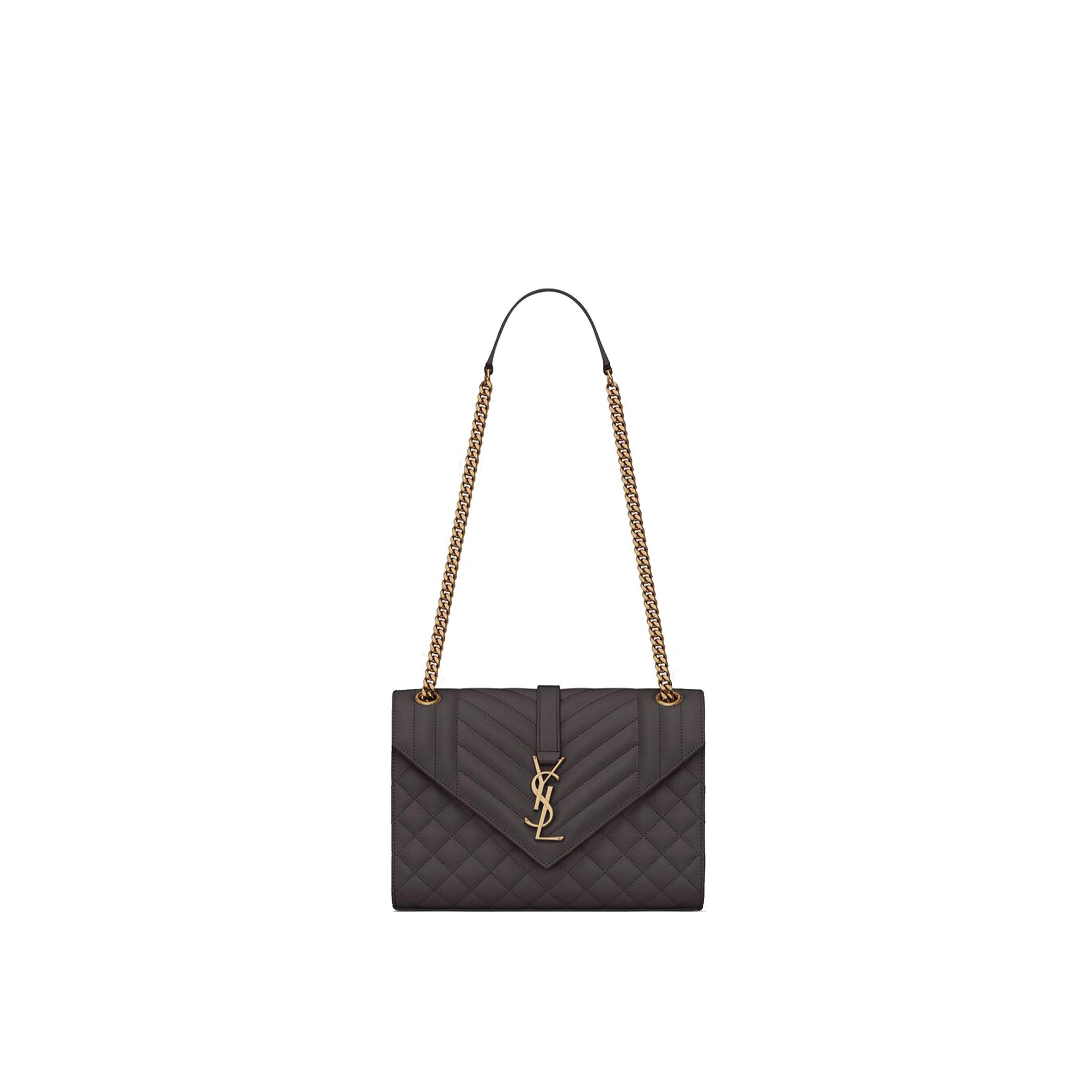 Y*L envelope medium chain bag in mix matelass&eacute; grain de poudre embossed leather 600185bow971112 (24*17.5*6cm)