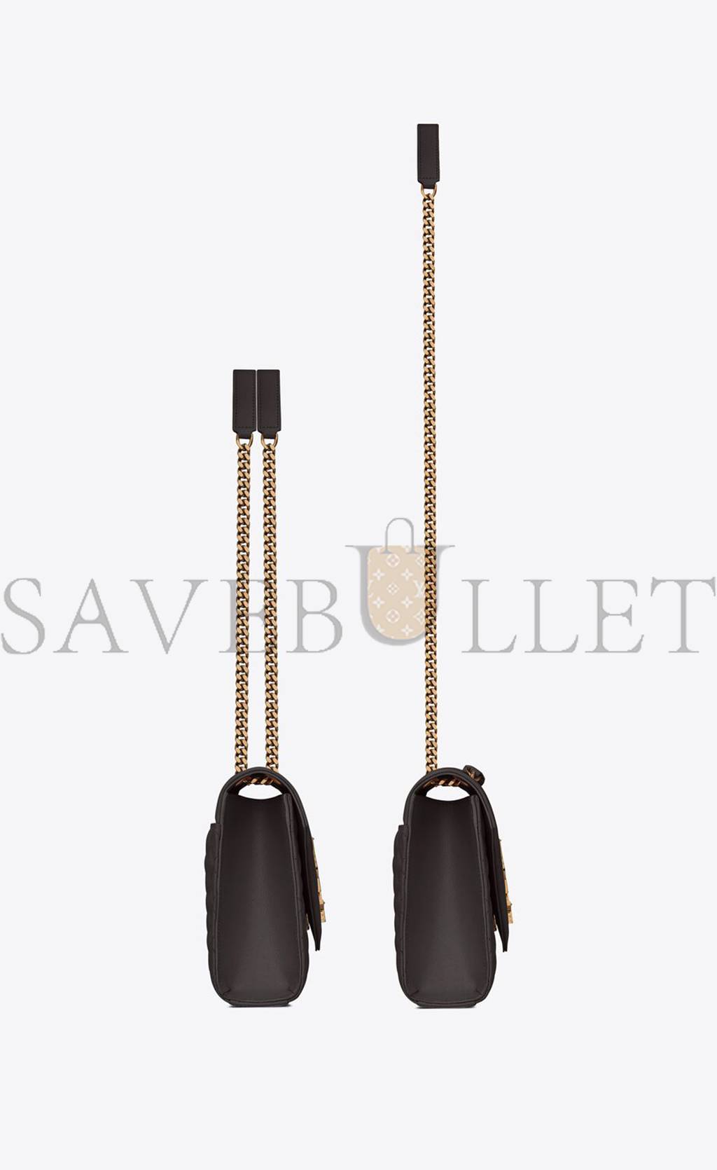 Y*L envelope medium chain bag in mix matelass&eacute; grain de poudre embossed leather 600185bow971112 (24*17.5*6cm)