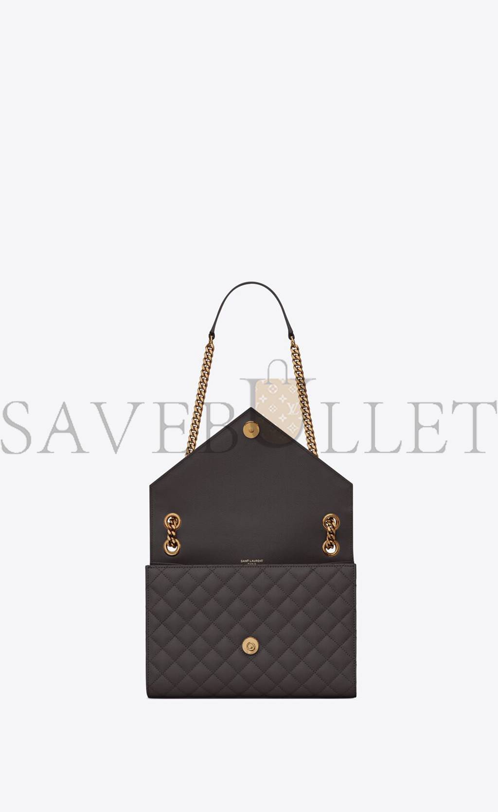 Y*L envelope medium chain bag in mix matelass&eacute; grain de poudre embossed leather 600185bow971112 (24*17.5*6cm)