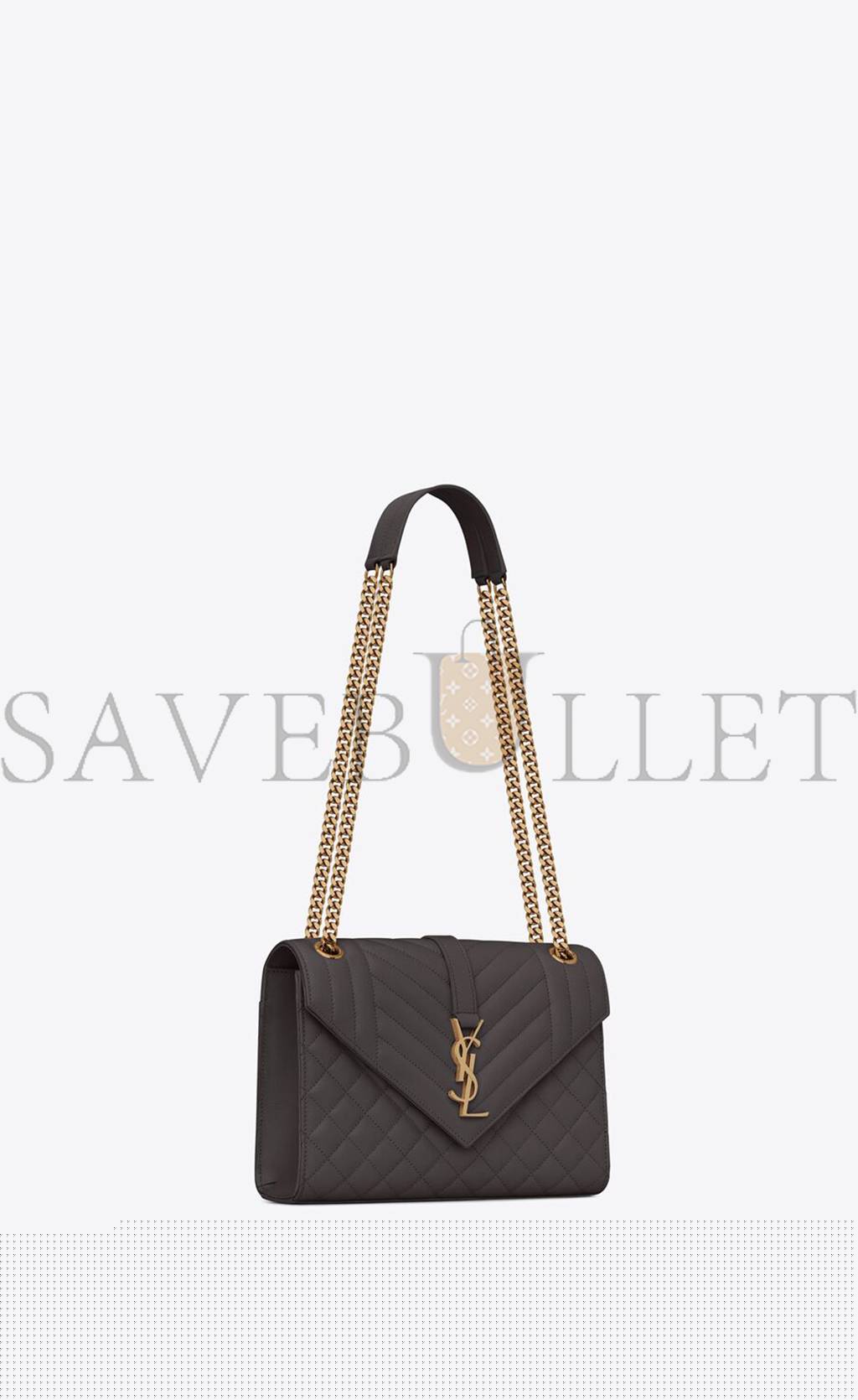 Y*L envelope medium chain bag in mix matelass&eacute; grain de poudre embossed leather 600185bow971112 (24*17.5*6cm)