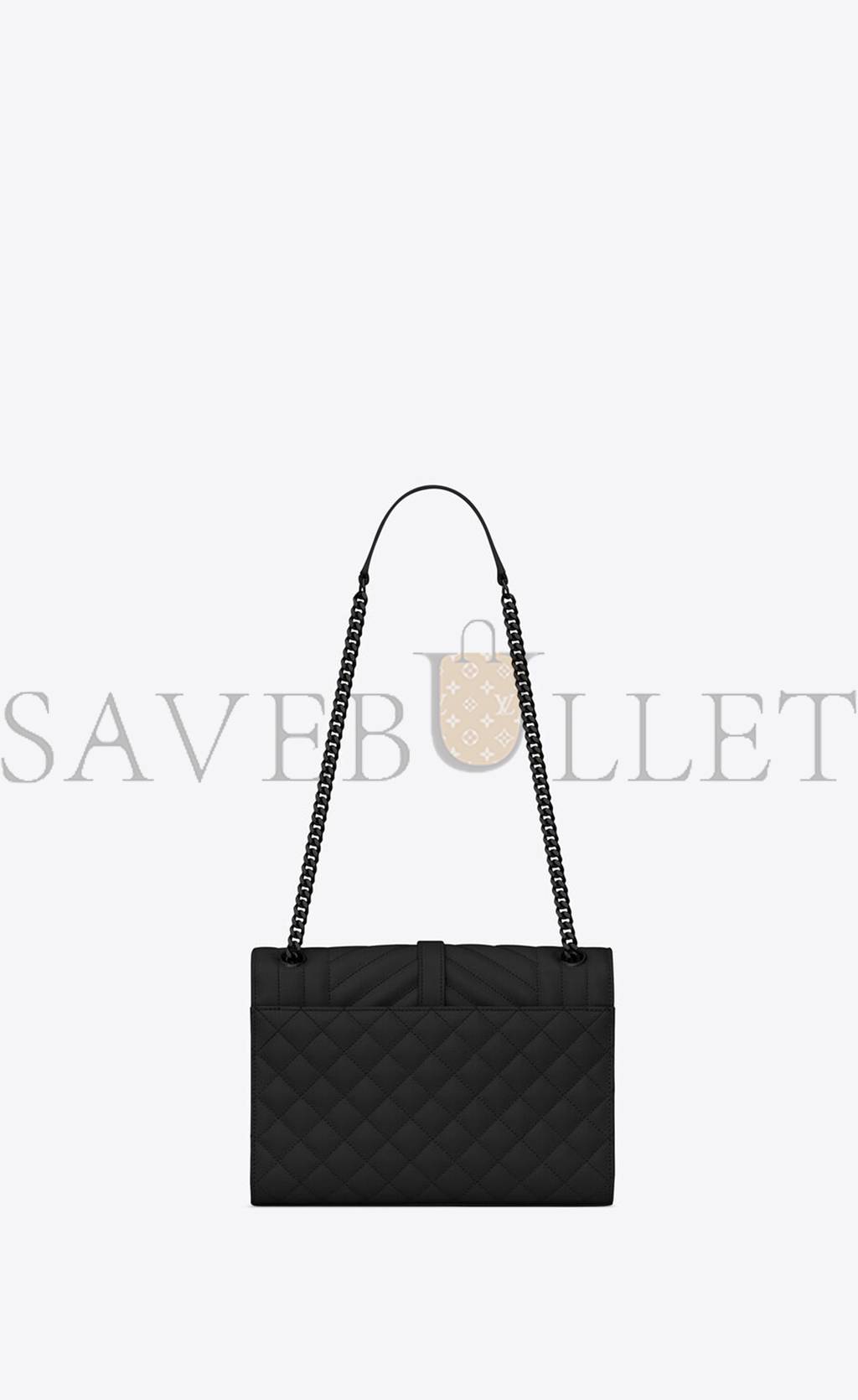 Y*L envelope medium chain bag in mix matelass&eacute; grain de poudre embossed leather 600185bow981000 (24*17.5*6cm)