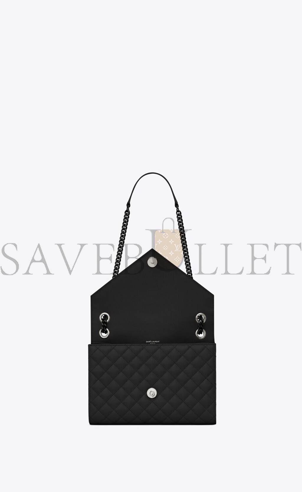 Y*L envelope medium chain bag in mix matelass&eacute; grain de poudre embossed leather 600185bow981000 (24*17.5*6cm)