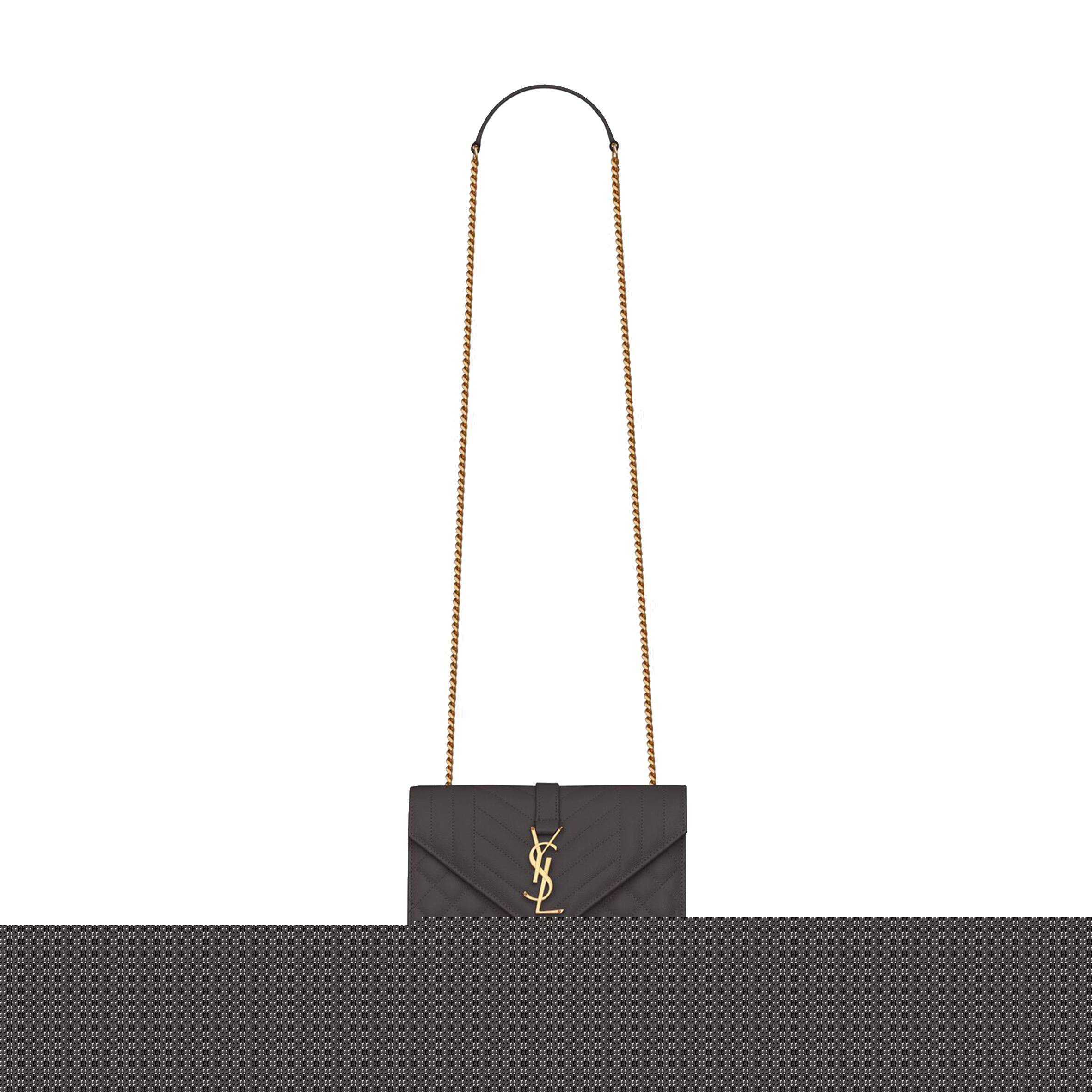 Y*L envelope small bag in mix matelass&eacute; grain de poudre embossed leather 600195bow971112 (21*13*6cm)