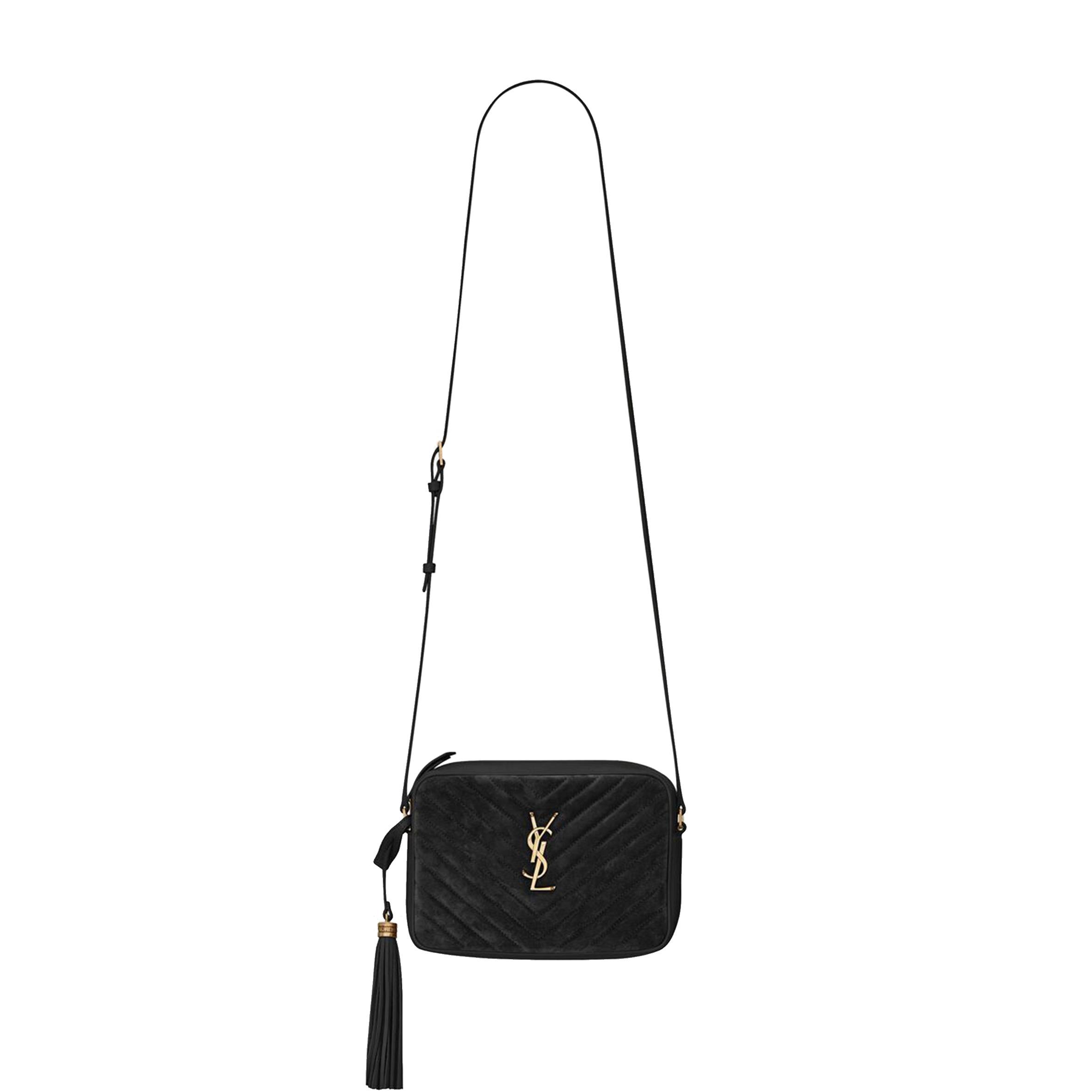 Y*L lou camera bag in quilted suede and smooth leather 612544c4bw71000 (23*16*6cm)