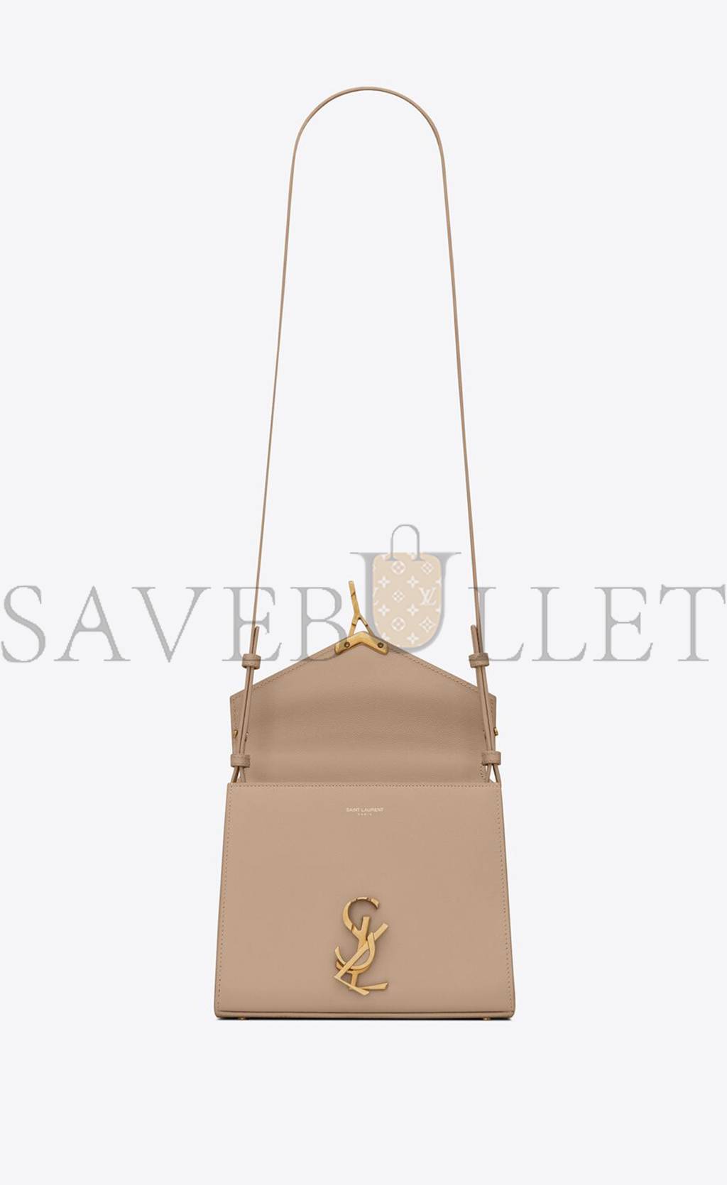 Y*L cassandra mini top handle bag in grain de poudre embossed leather 623930bow0w2721 (20*16*7.5cm)