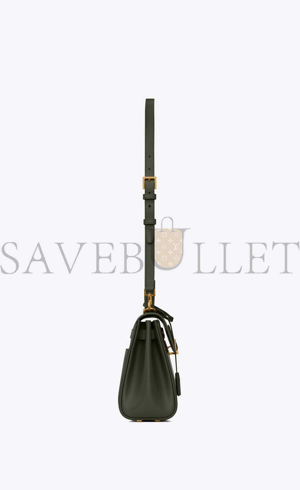 Y*L le fermoir small top handle bag in shiny leather 6869822za0w3045 (25*19.5*10.5/4)