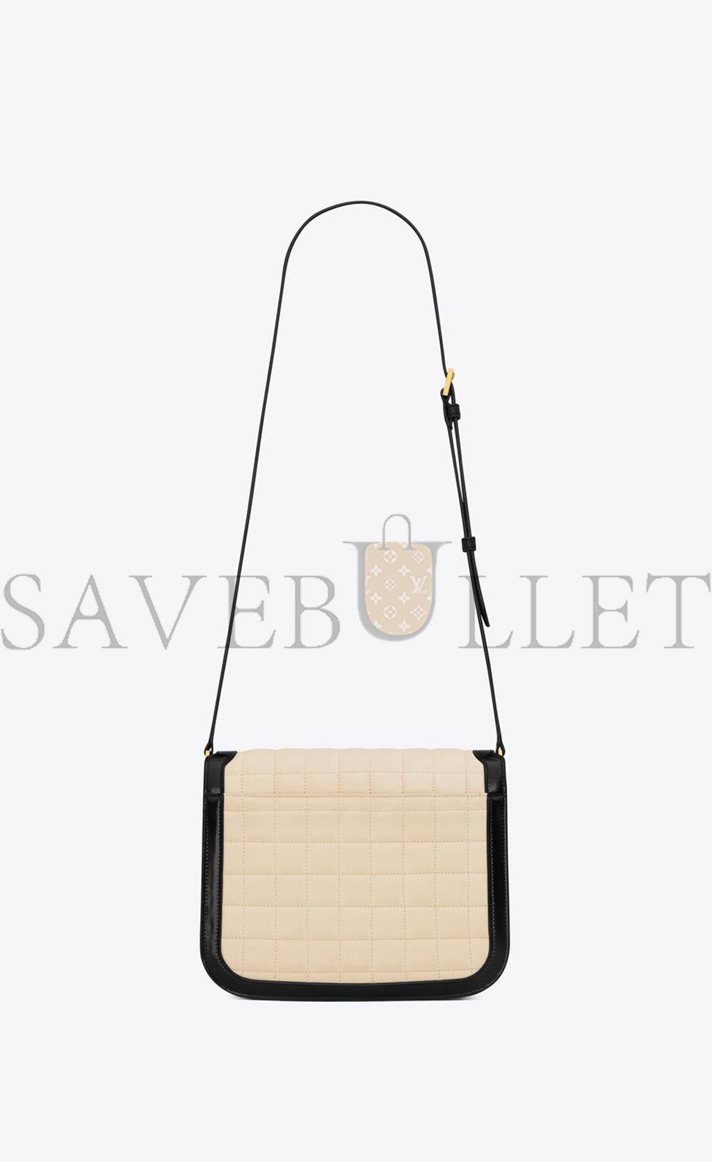 y*l solferino medium S*pple satchel in quilted nubuck suede 733704aabr99289 (22*16*4cm)