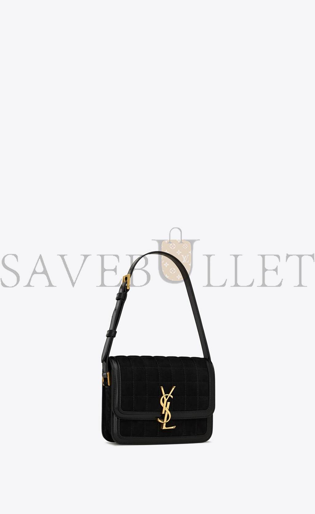 Y*L solferino small satchel in quilted nubuck suede 739139aabr91000 (18.5*14*6cm)