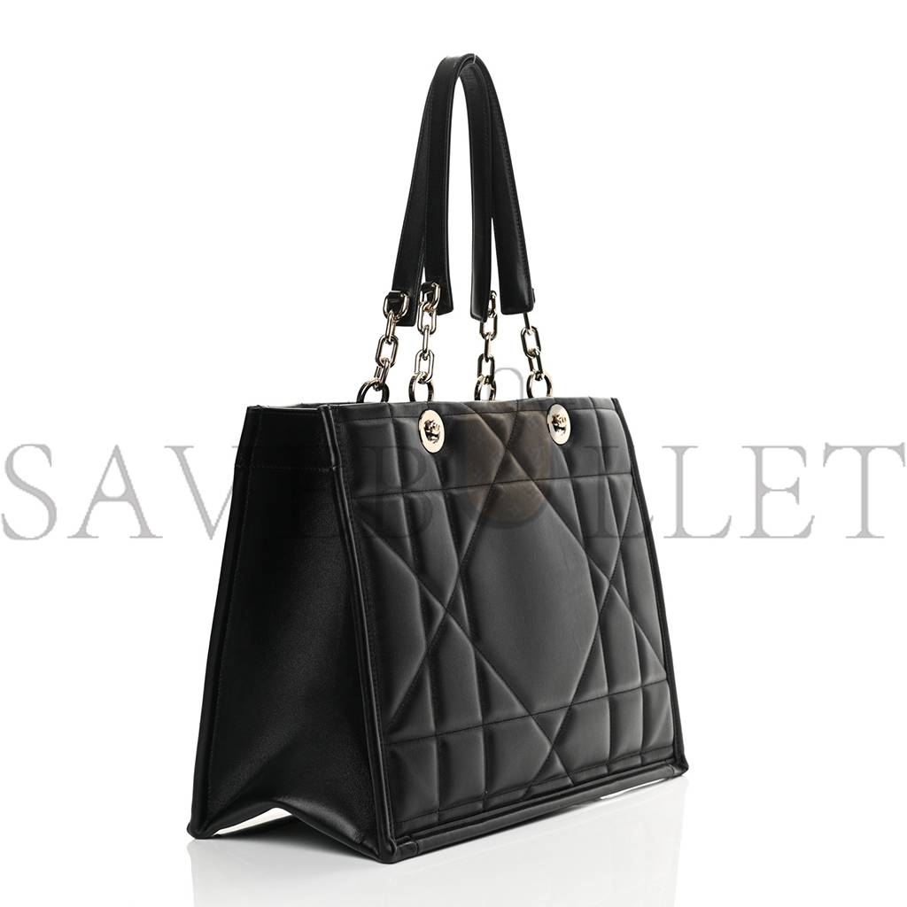 D*or calfskin archicannage medium essential tote black (36*27*17.1cm)